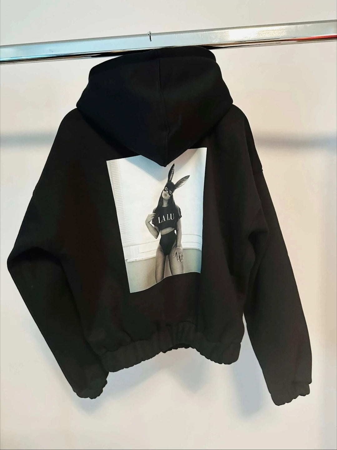 Sweatshirt Lalu Bunny Schwarz