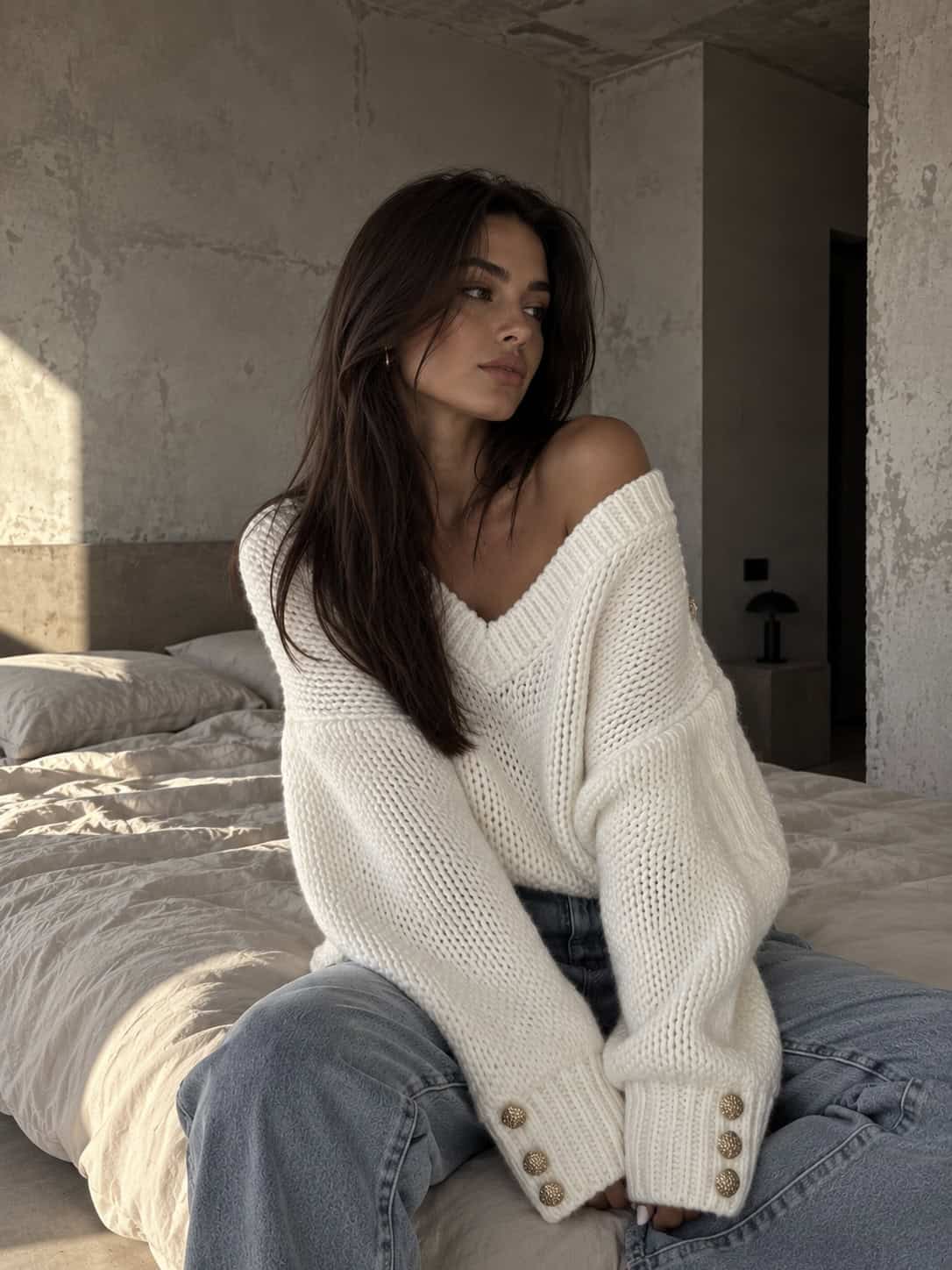 Strickpullover TOUS Grau Ecru