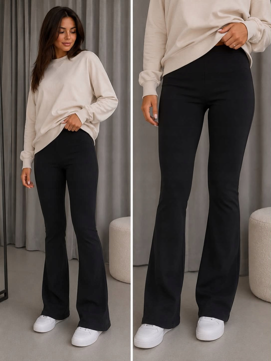 Schlaghose Me Gusta Brand Schwarz