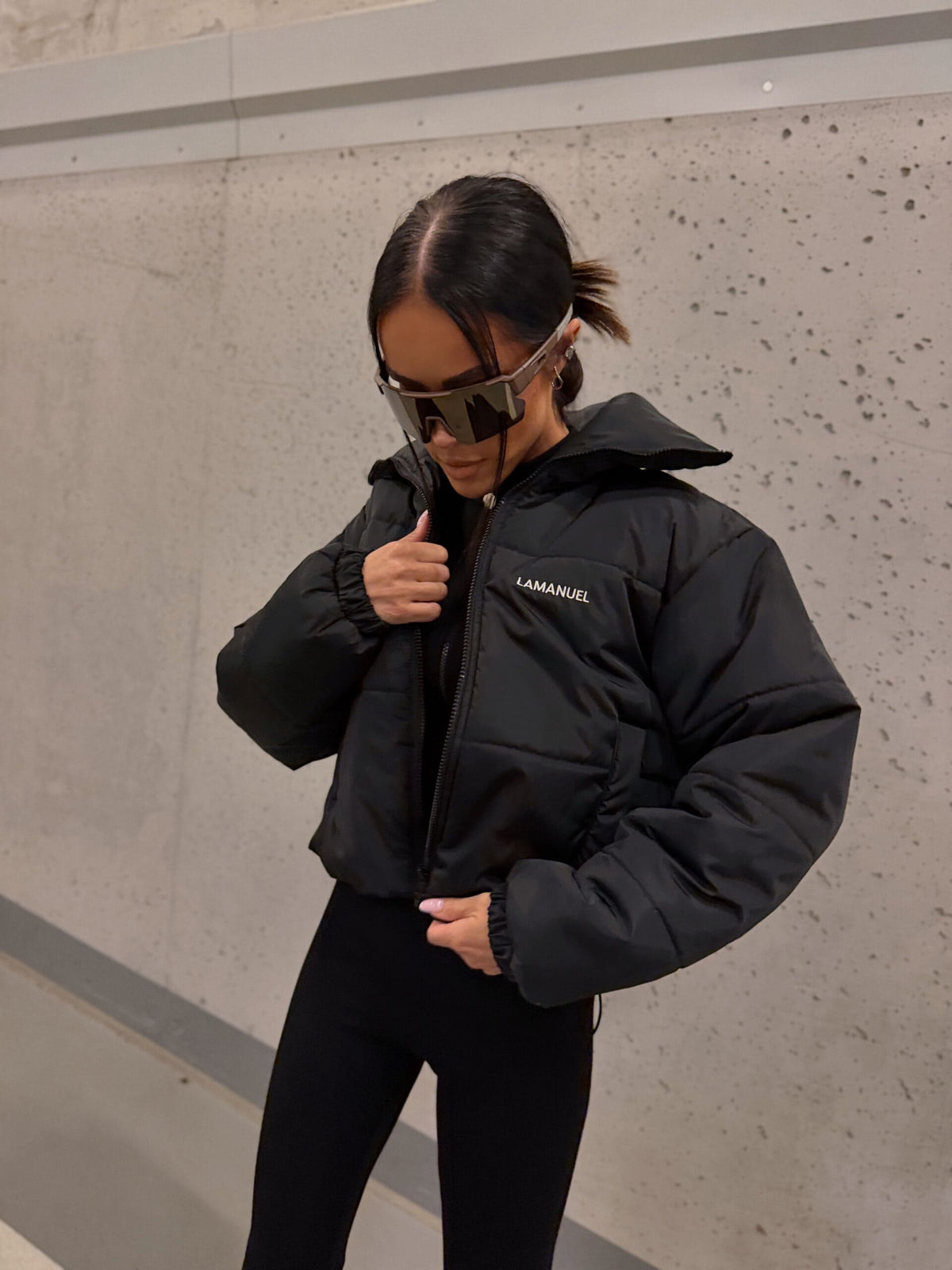 Damen Steppjacke EVEREST LA MANUEL Schwarz