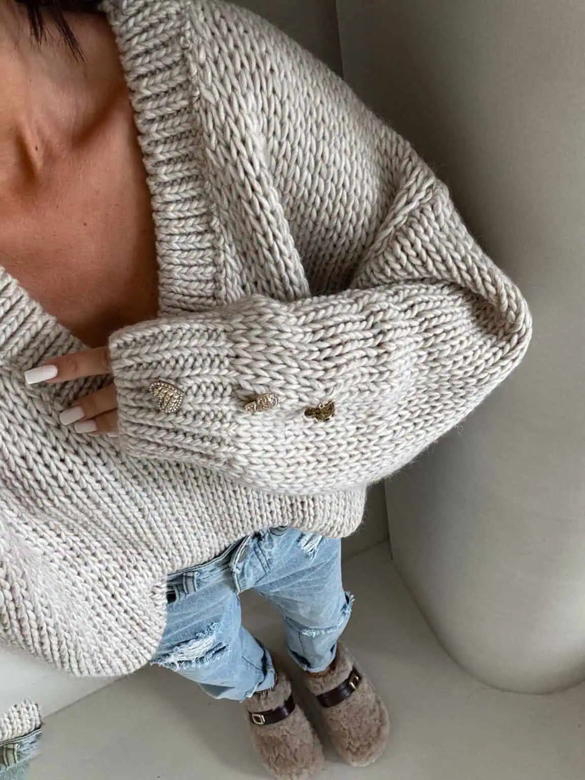 Strickpullover TOUS beige