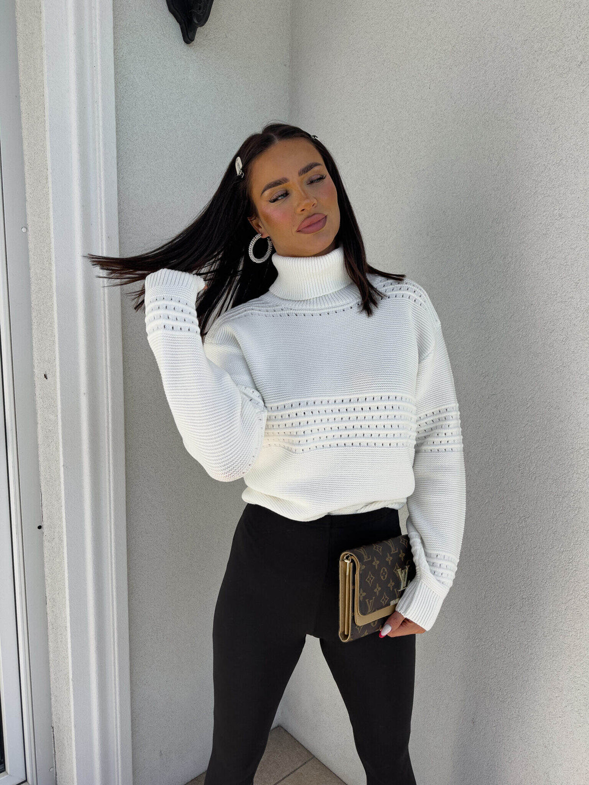 Rollkragenpullover Also By Me ecru