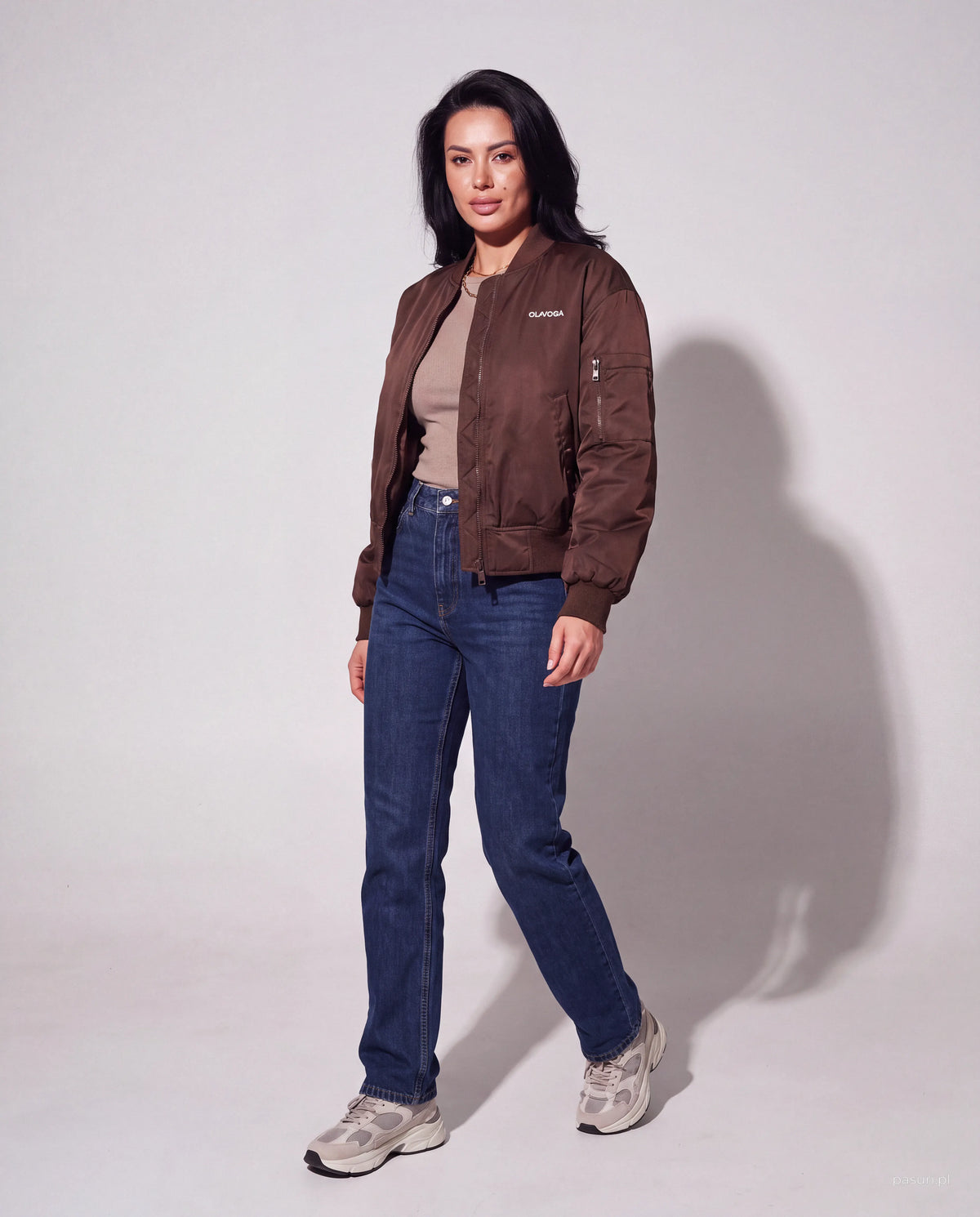 Jacke Wooly OLAVOGA Damen | Braun