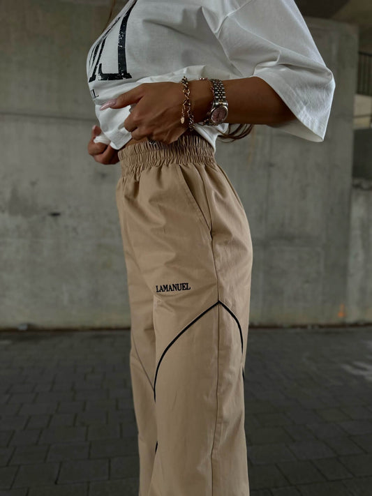 Damenhose Hose Own it La Manuel Beige
