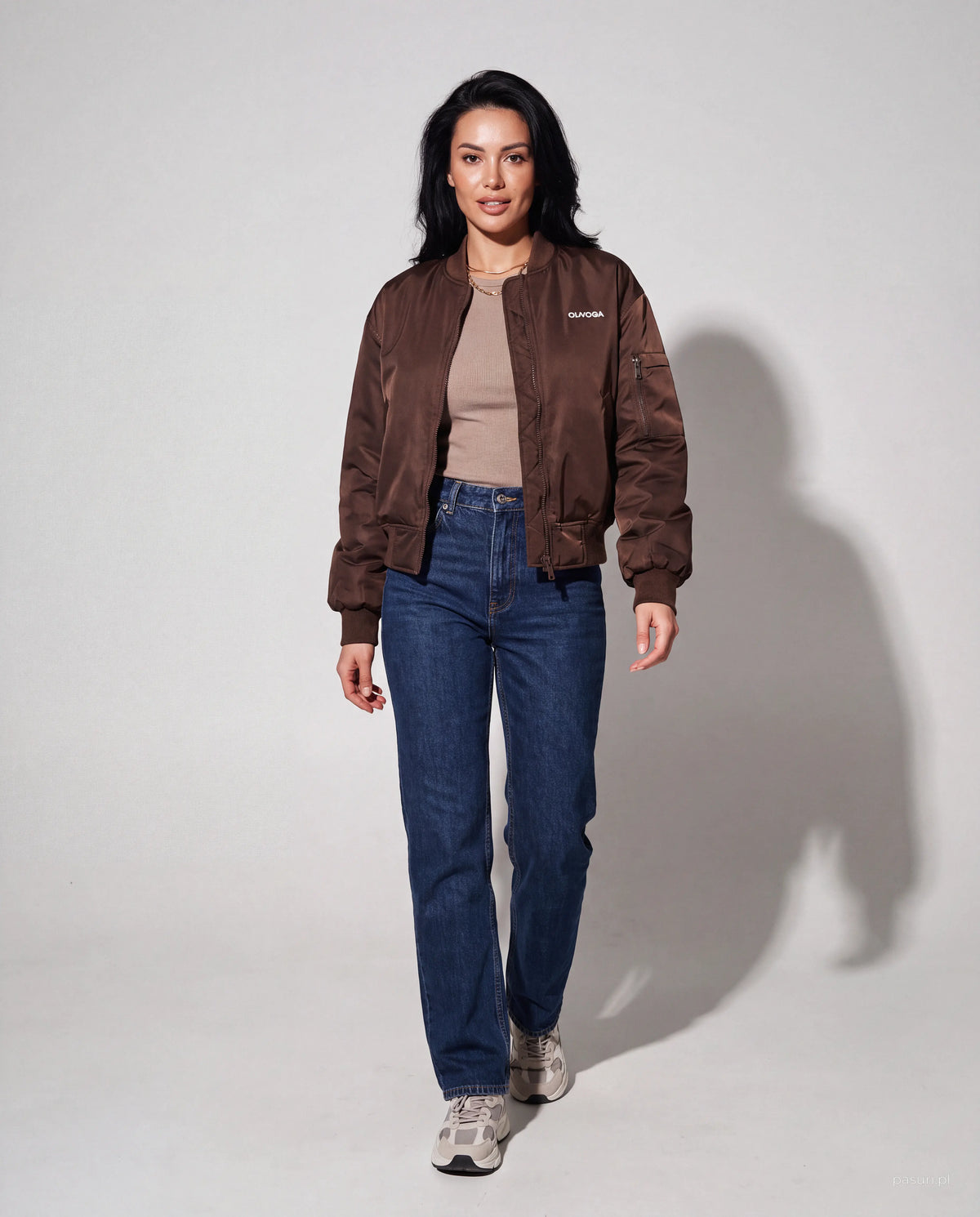 Jacke Wooly OLAVOGA Damen | Braun