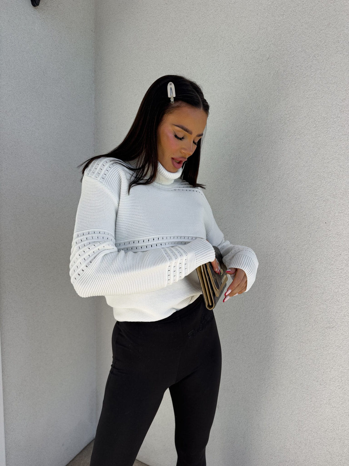 Rollkragenpullover Also By Me ecru