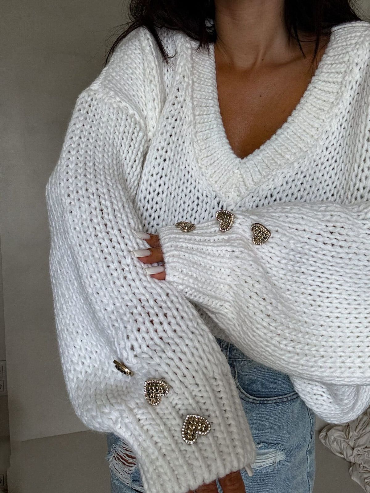 Strickpullover TOUS Grau Ecru