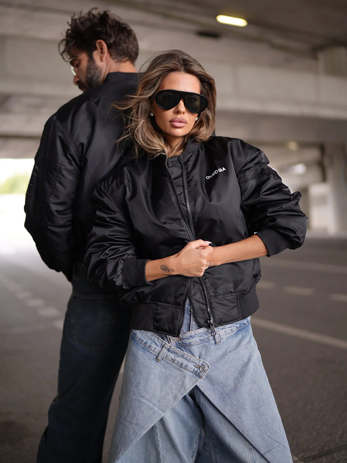 Jacke Wooly OLAVOGA Damen | Schwarz