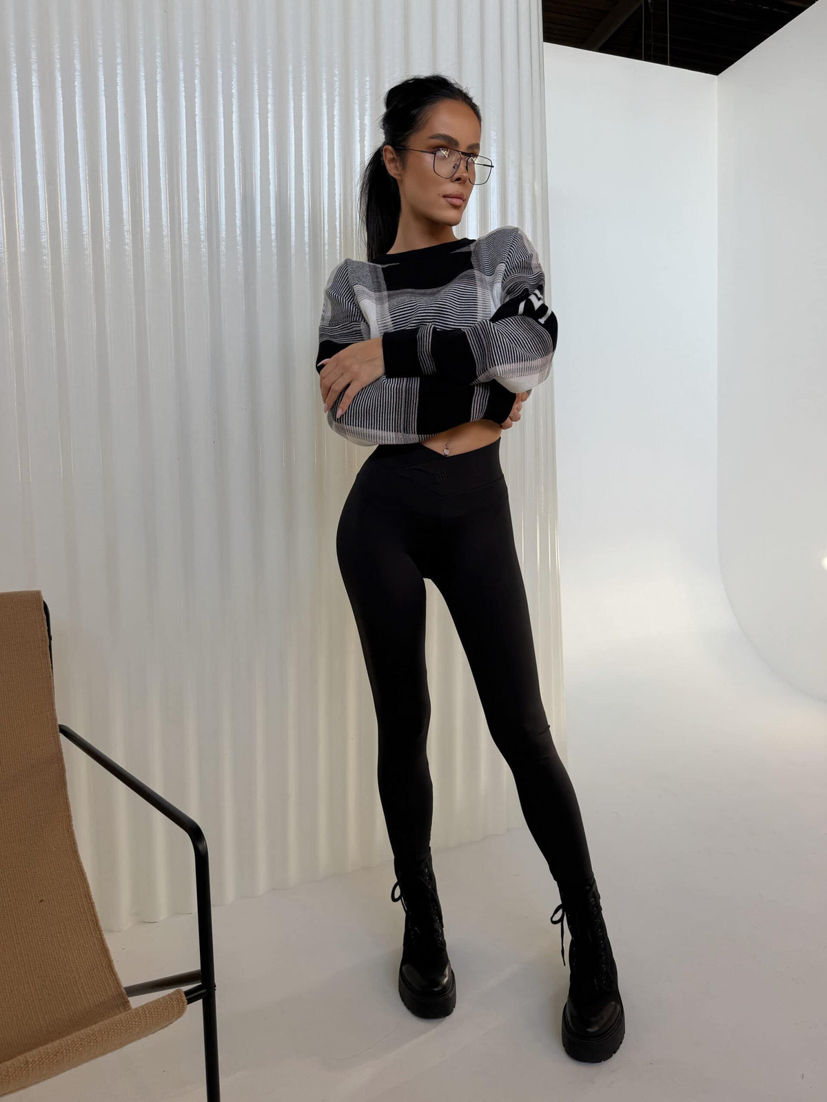 Leggings LIFT LA MANUEL Schwarz